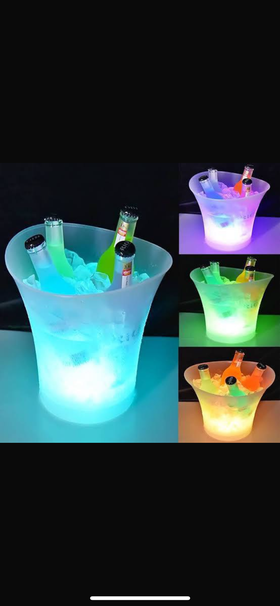 LED ice bucket