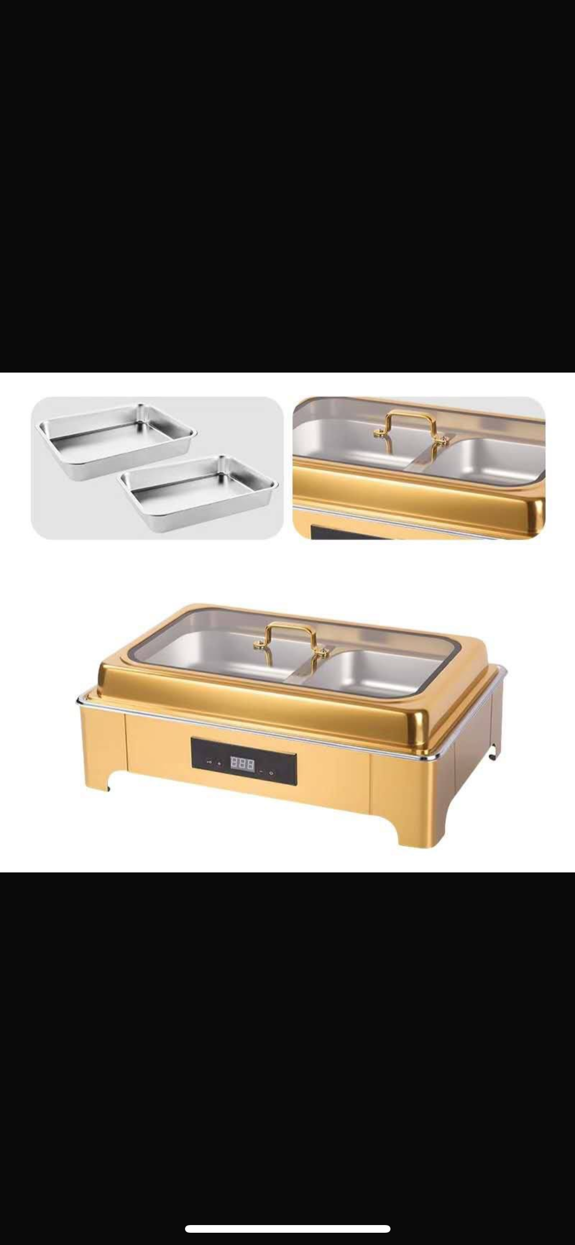 Gold Electric chafing dish