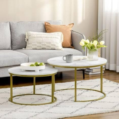 2 pc coffee table set