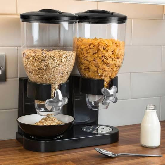 Double cereal dispenser